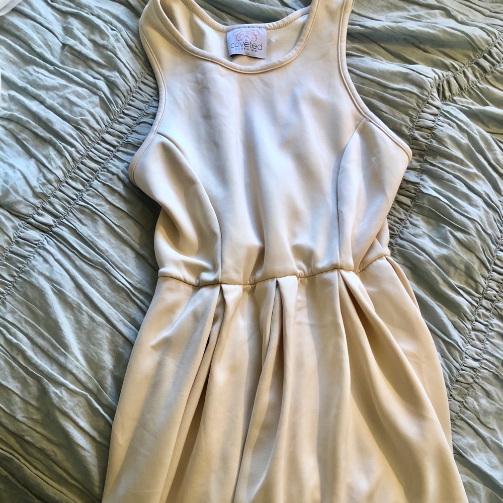 Coveted Clothing Cream Dress, Large, $40 new